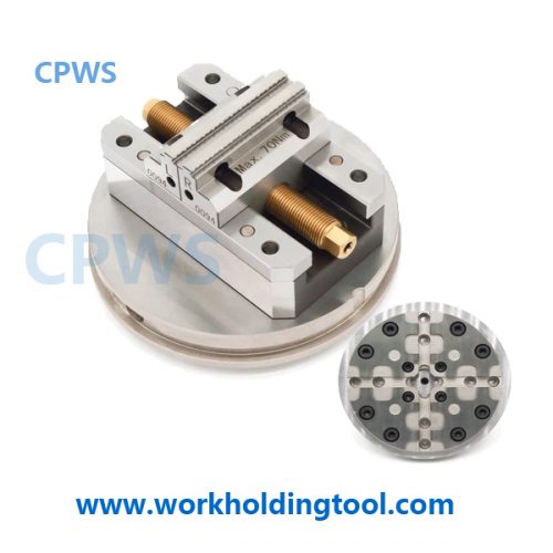 CPWS®System 3R Self Centering Vise on 3R Macro Magnum pallet,4.725